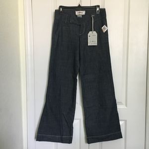 Hydraulic very soft wide leg low rise jeans